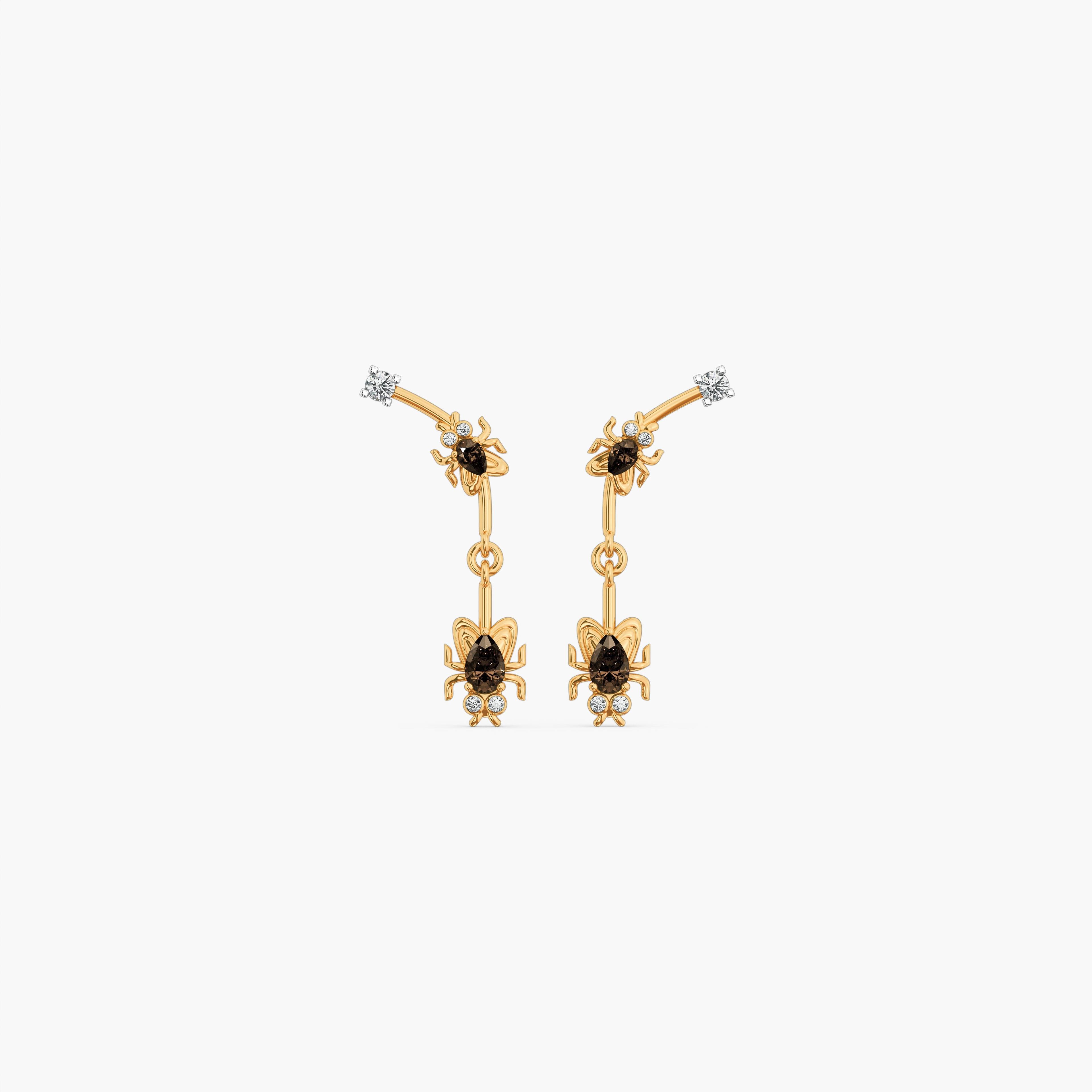 925 Sterling Silver Meadow Ladybug Earcuff — studio view