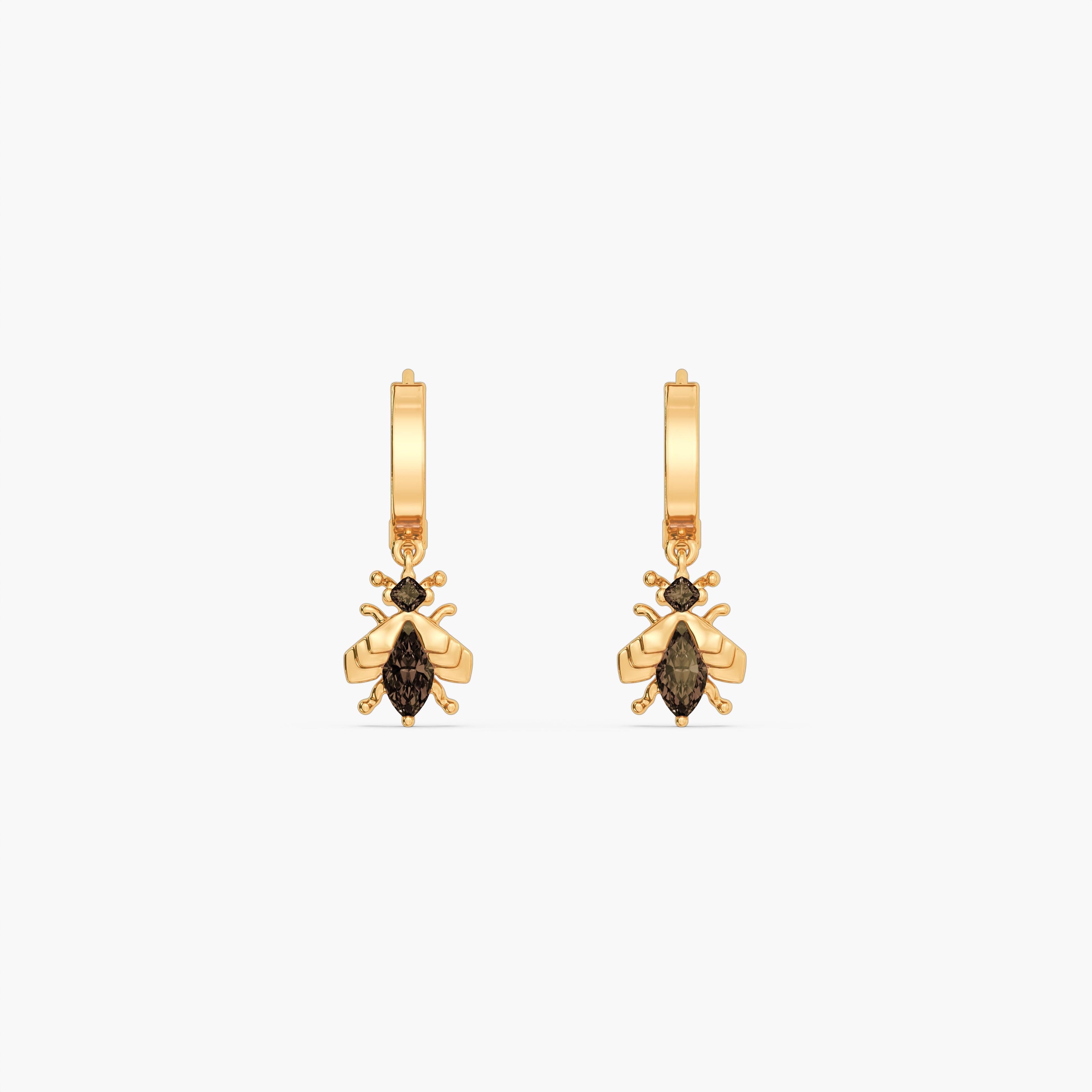 925 Sterling Silver Moth Flutter Earrings — studio view