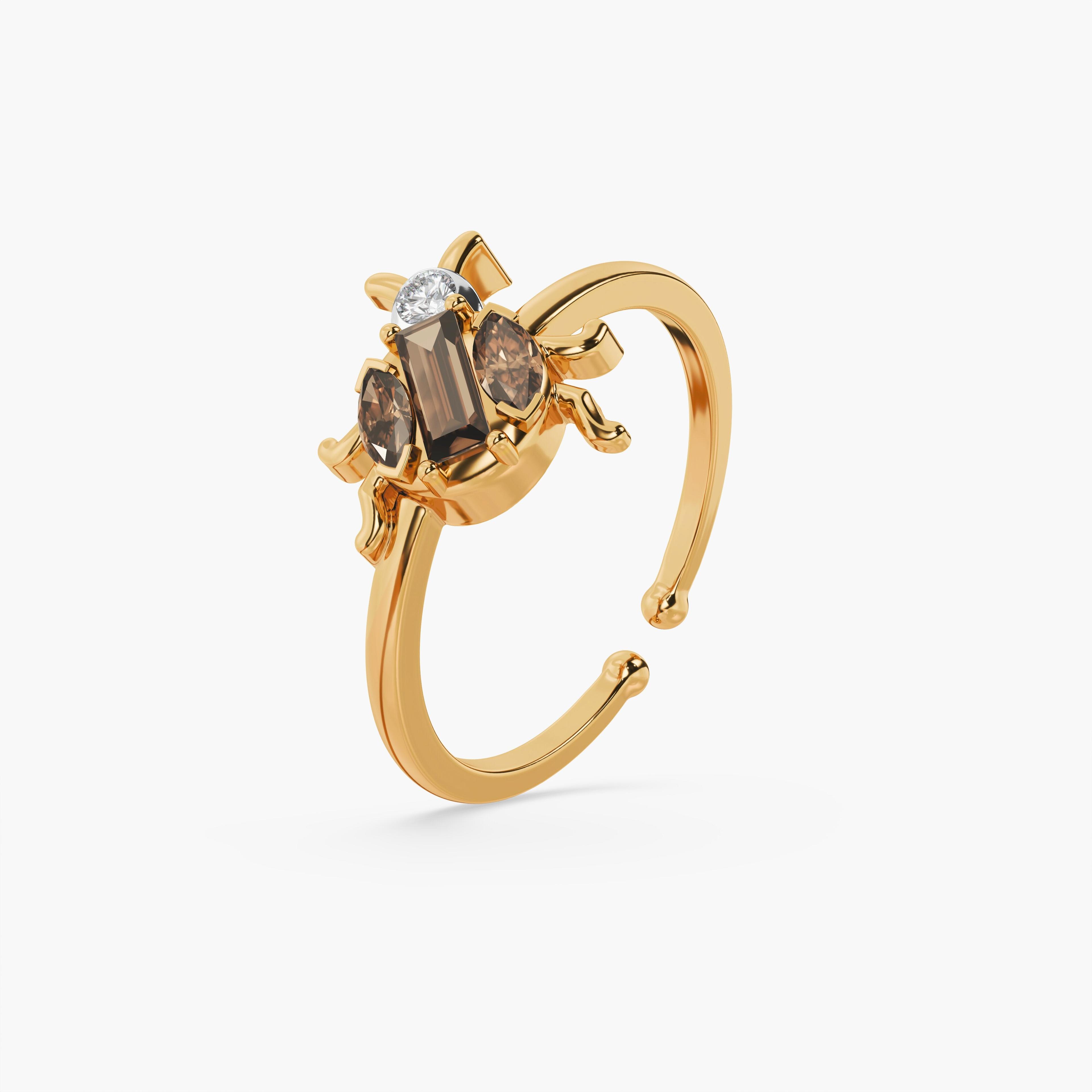 925 Sterling Silver Mayfly Bloom Ring — studio view