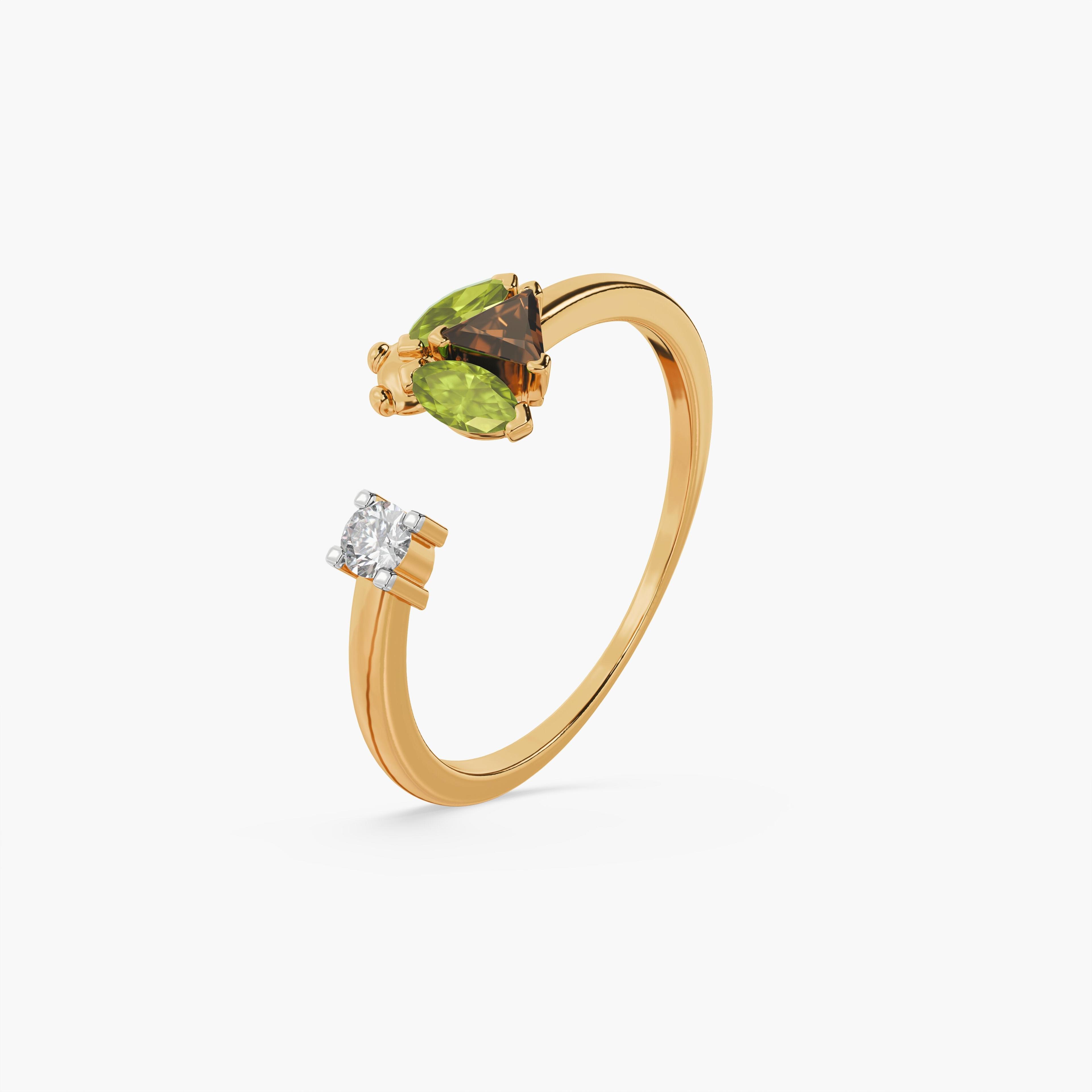 925 Sterling Silver Forest Beetles Ring — studio view