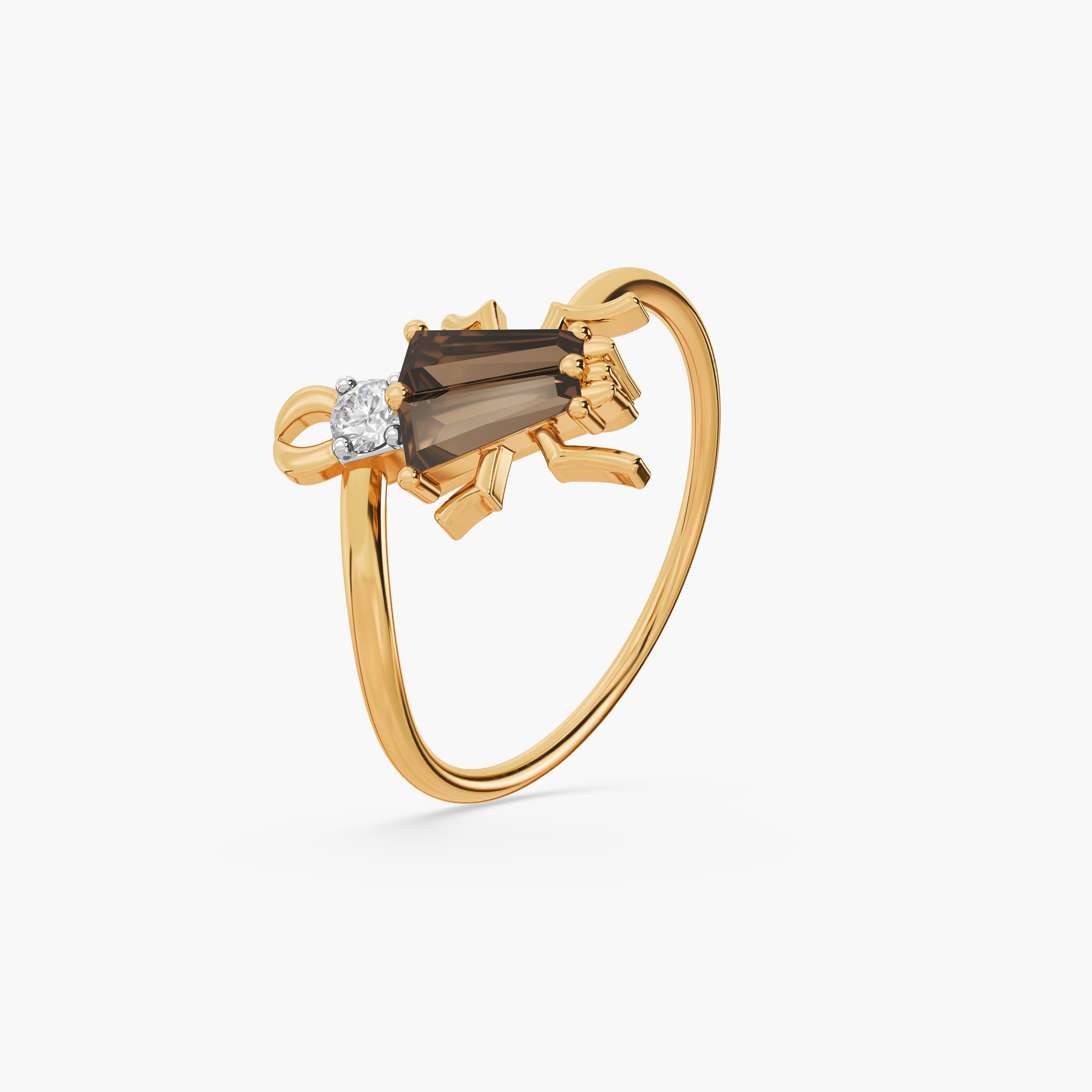 925 Sterling Silver Crown Antler Ring — studio view