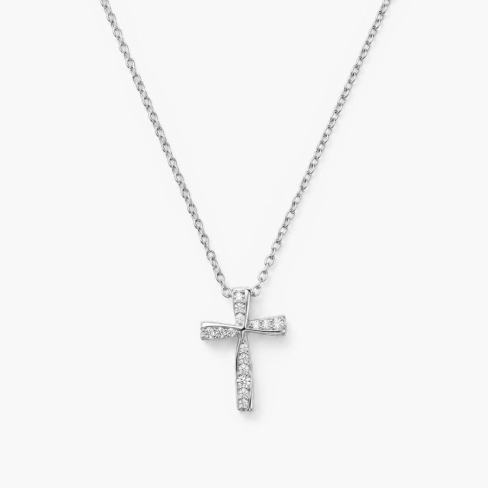 Orbit Embrace 9KT Gold Laboratory Grown Diamond Necklace — studio view